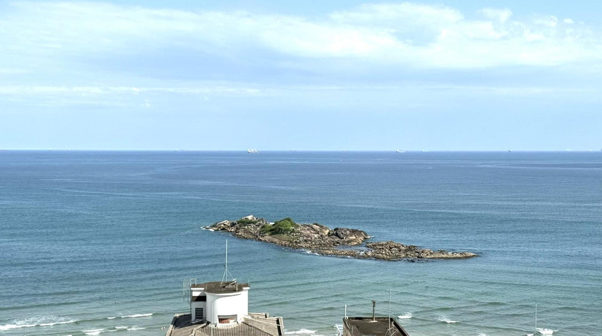 Flat A 1 Quadra Da Praia Das Pitangueiras - Ar Condicionado - 6 Pessoas Guarujá Zewnętrze zdjęcie